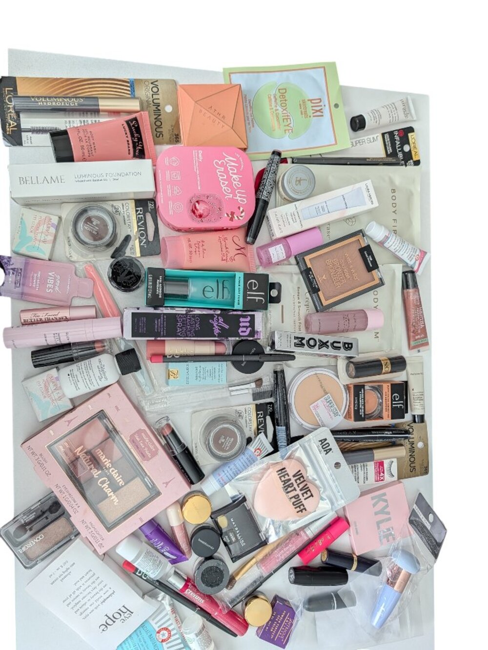 Mixed Beauty Skincare Cosmetics Lot Samples Travel Full Size Over 70 Pcs NEW